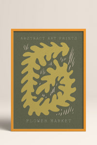 HOMEPACK Ahşap Çerçeveli Tablo Çerçeveli Poster Sanatsal Modern Duvar Dekoru FLOWER-72