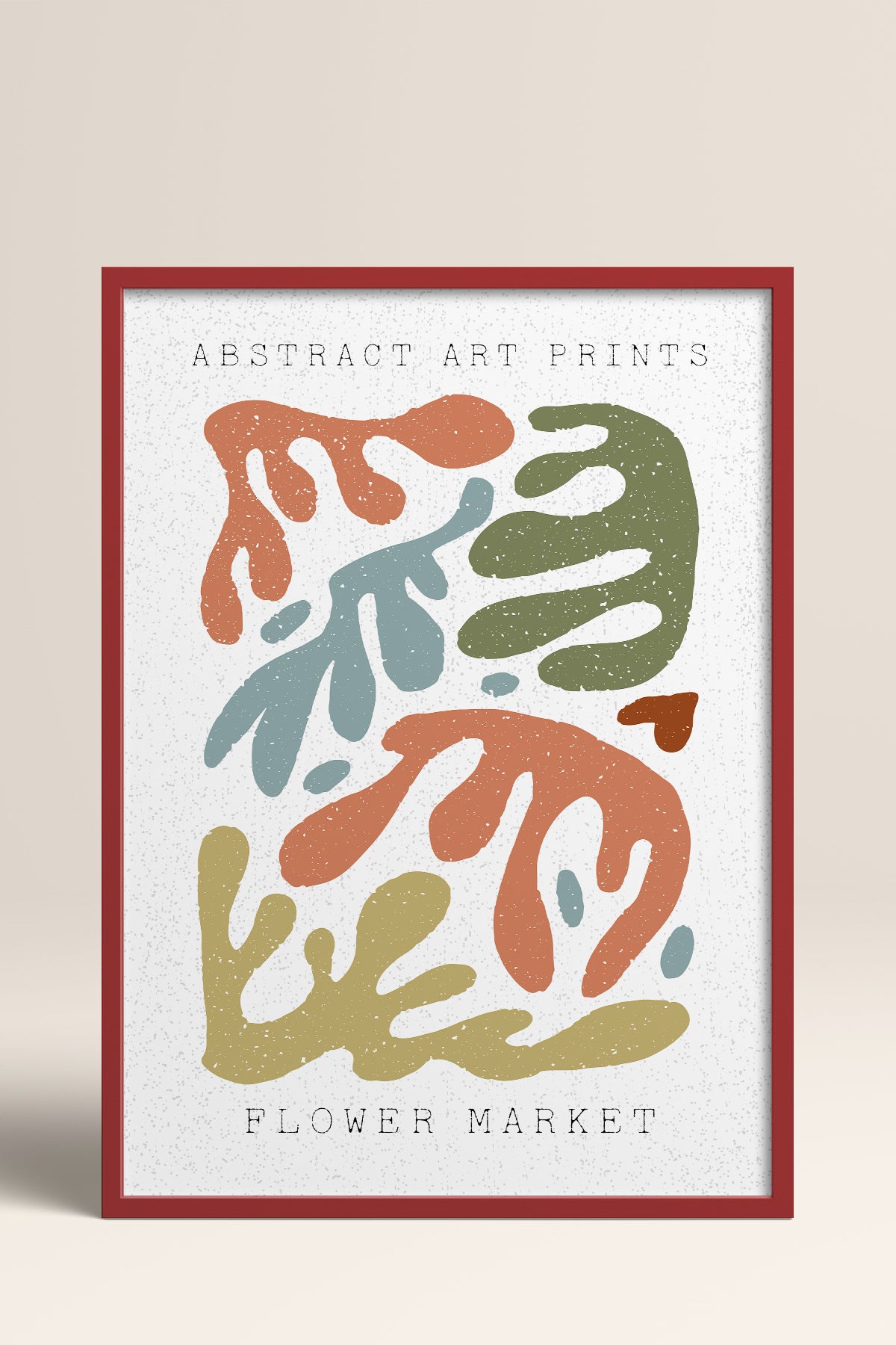 HOMEPACK Ahşap Çerçeveli Tablo Çerçeveli Poster Sanatsal Modern Duvar Dekoru FLOWER-74