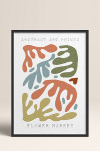 HOMEPACK Ahşap Çerçeveli Tablo Çerçeveli Poster Sanatsal Modern Duvar Dekoru FLOWER-74