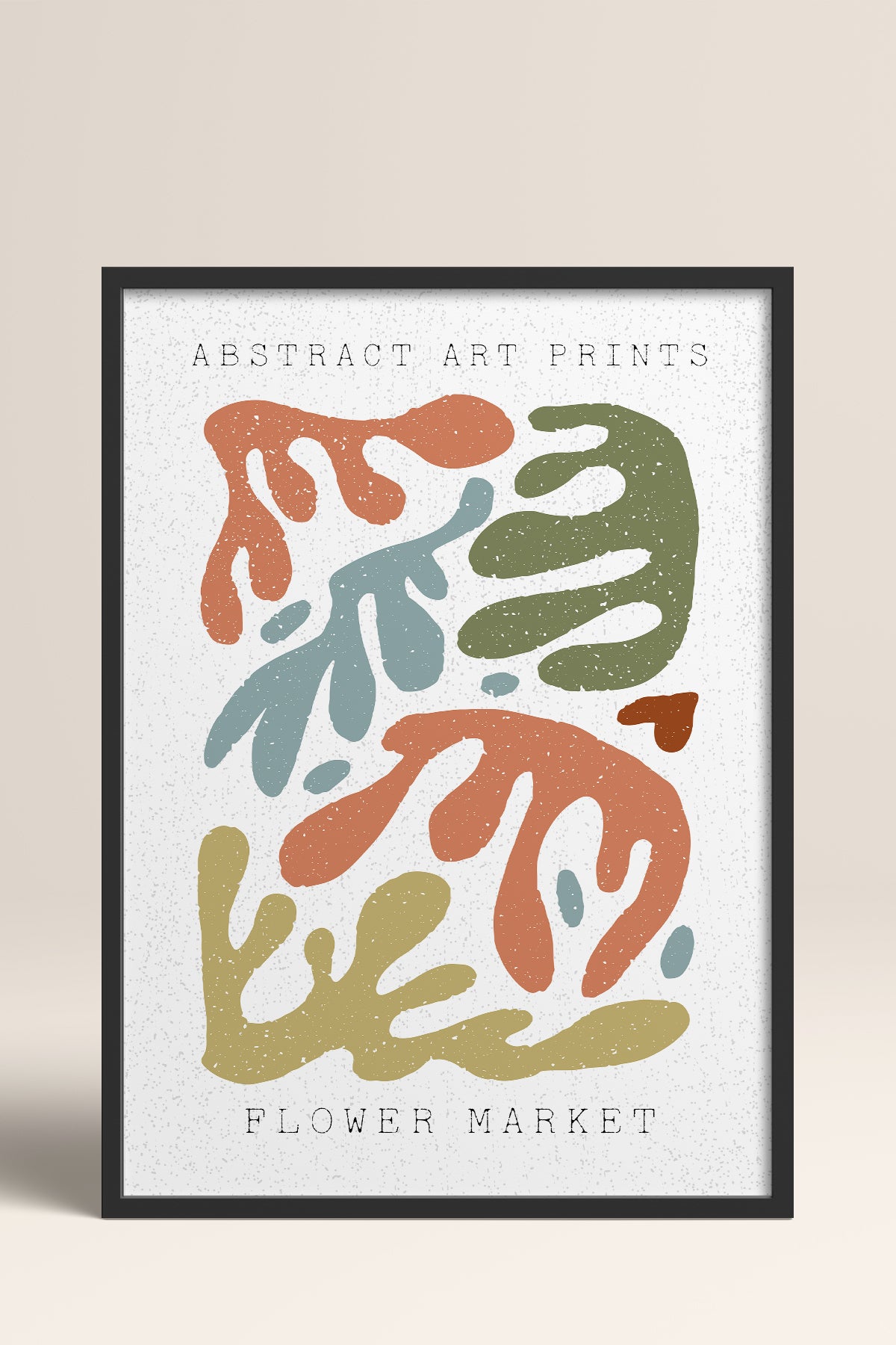 HOMEPACK Ahşap Çerçeveli Tablo Çerçeveli Poster Sanatsal Modern Duvar Dekoru FLOWER-74