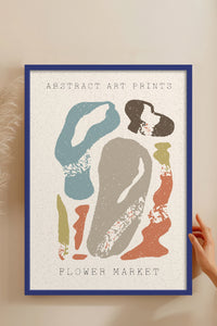 HOMEPACK Ahşap Çerçeveli Tablo Çerçeveli Poster Sanatsal Modern Duvar Dekoru FLOWER-75