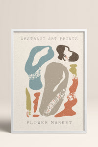 HOMEPACK Ahşap Çerçeveli Tablo Çerçeveli Poster Sanatsal Modern Duvar Dekoru FLOWER-75
