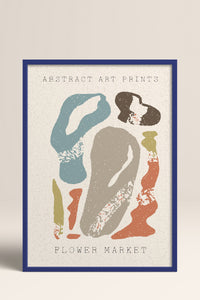 HOMEPACK Ahşap Çerçeveli Tablo Çerçeveli Poster Sanatsal Modern Duvar Dekoru FLOWER-75