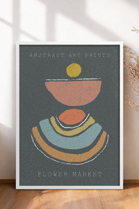 HOMEPACK Ahşap Çerçeveli Tablo Çerçeveli Poster Sanatsal Modern Duvar Dekoru FLOWER-76