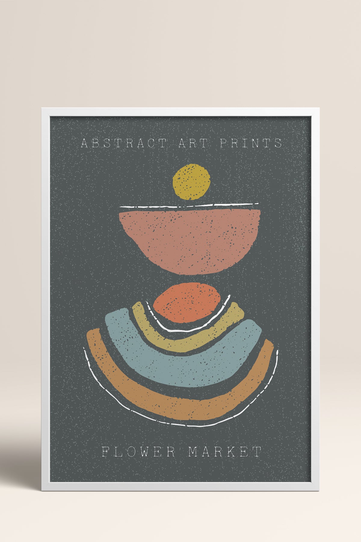 HOMEPACK Ahşap Çerçeveli Tablo Çerçeveli Poster Sanatsal Modern Duvar Dekoru FLOWER-76