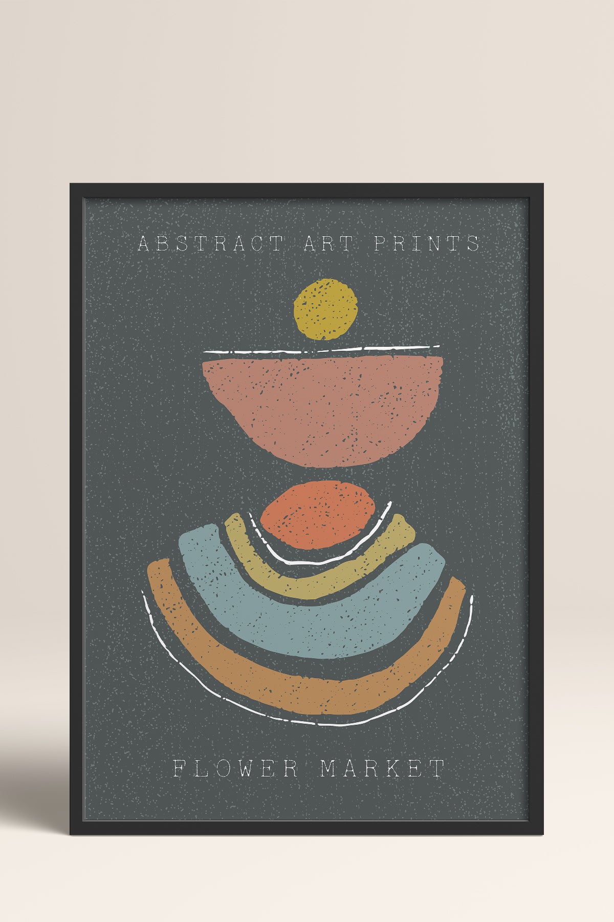 HOMEPACK Ahşap Çerçeveli Tablo Çerçeveli Poster Sanatsal Modern Duvar Dekoru FLOWER-76