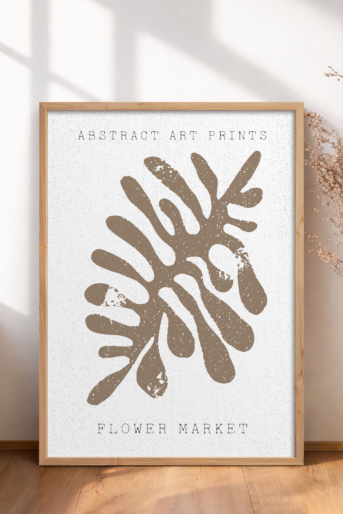 HOMEPACK Ahşap Çerçeveli Tablo Çerçeveli Poster Sanatsal Modern Duvar Dekoru FLOWER-77