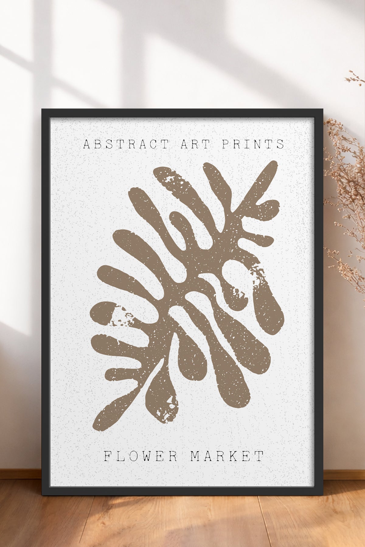 HOMEPACK Ahşap Çerçeveli Tablo Çerçeveli Poster Sanatsal Modern Duvar Dekoru FLOWER-77
