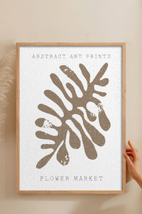 HOMEPACK Ahşap Çerçeveli Tablo Çerçeveli Poster Sanatsal Modern Duvar Dekoru FLOWER-77