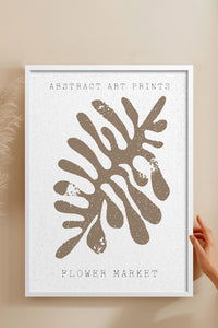 HOMEPACK Ahşap Çerçeveli Tablo Çerçeveli Poster Sanatsal Modern Duvar Dekoru FLOWER-77