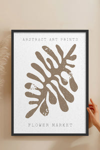 HOMEPACK Ahşap Çerçeveli Tablo Çerçeveli Poster Sanatsal Modern Duvar Dekoru FLOWER-77