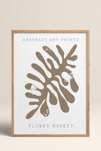 HOMEPACK Ahşap Çerçeveli Tablo Çerçeveli Poster Sanatsal Modern Duvar Dekoru FLOWER-77