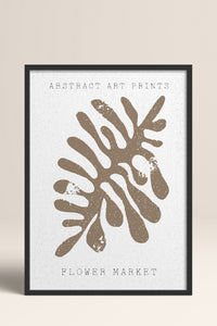 HOMEPACK Ahşap Çerçeveli Tablo Çerçeveli Poster Sanatsal Modern Duvar Dekoru FLOWER-77