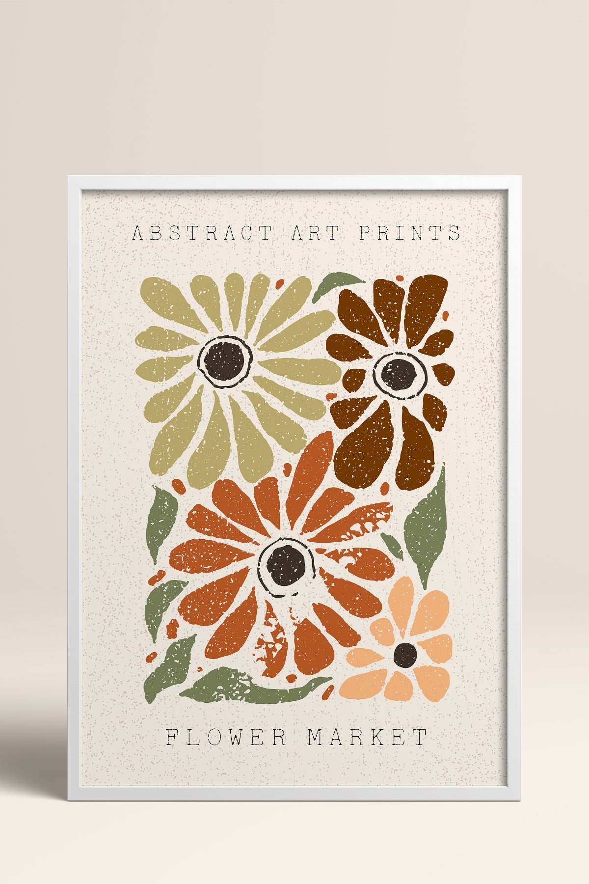HOMEPACK Ahşap Çerçeveli Tablo Çerçeveli Poster Sanatsal Modern Duvar Dekoru FLOWER-78