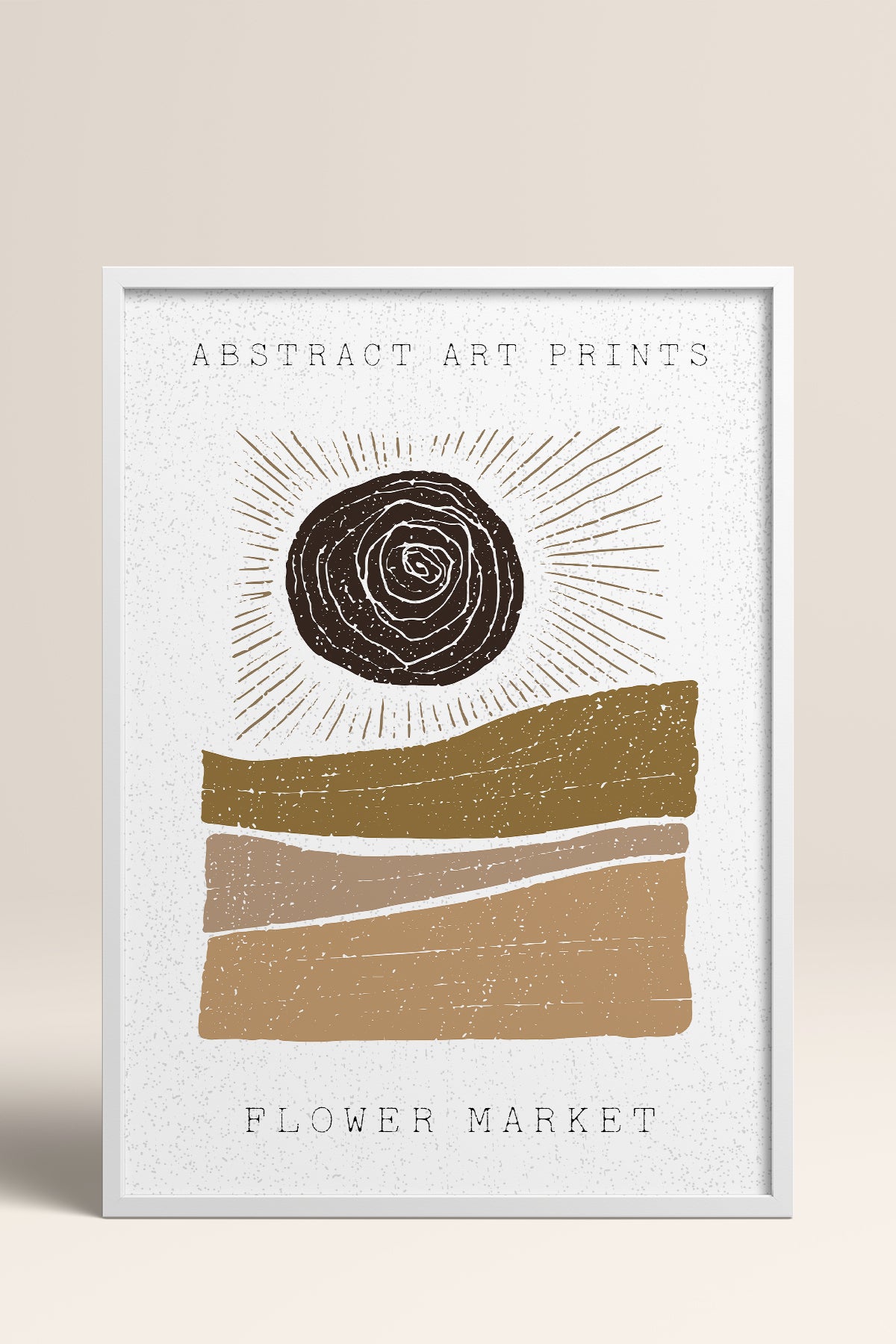 HOMEPACK Ahşap Çerçeveli Tablo Çerçeveli Poster Sanatsal Modern Duvar Dekoru FLOWER-80