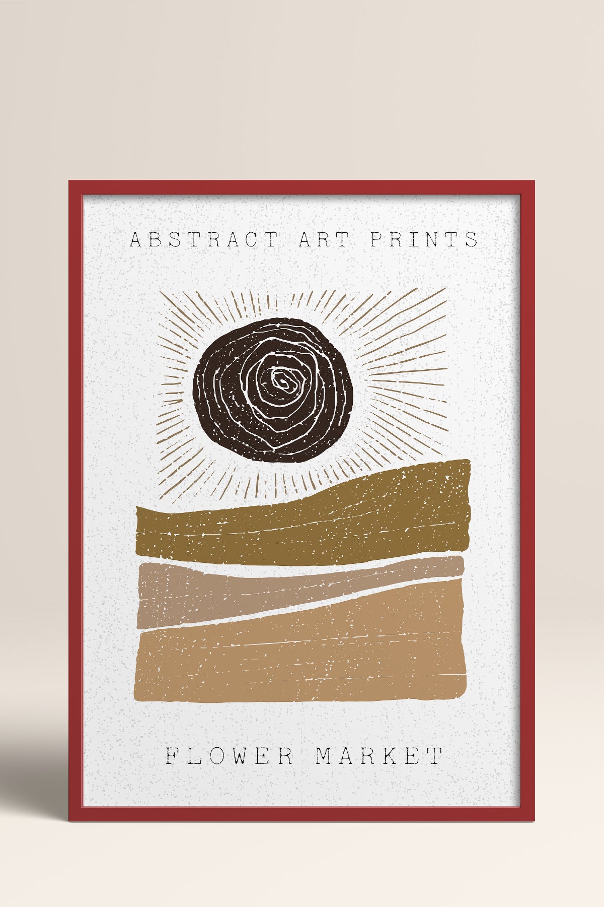 HOMEPACK Ahşap Çerçeveli Tablo Çerçeveli Poster Sanatsal Modern Duvar Dekoru FLOWER-80