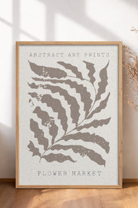 HOMEPACK Ahşap Çerçeveli Tablo Çerçeveli Poster Sanatsal Modern Duvar Dekoru FLOWER-81