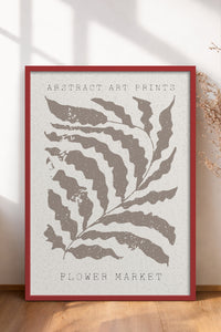 HOMEPACK Ahşap Çerçeveli Tablo Çerçeveli Poster Sanatsal Modern Duvar Dekoru FLOWER-81