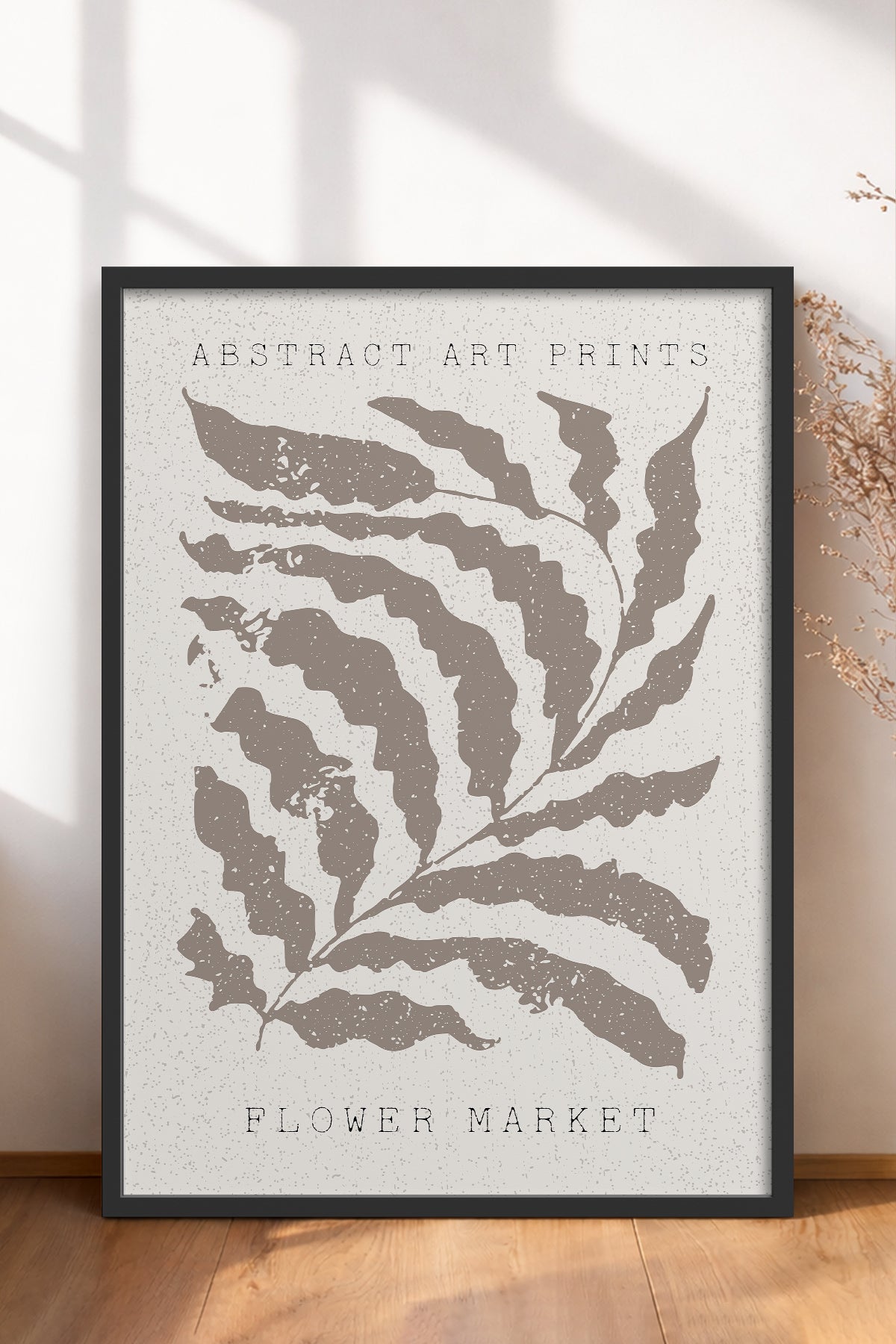 HOMEPACK Ahşap Çerçeveli Tablo Çerçeveli Poster Sanatsal Modern Duvar Dekoru FLOWER-81