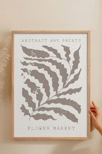 HOMEPACK Ahşap Çerçeveli Tablo Çerçeveli Poster Sanatsal Modern Duvar Dekoru FLOWER-81