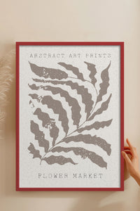 HOMEPACK Ahşap Çerçeveli Tablo Çerçeveli Poster Sanatsal Modern Duvar Dekoru FLOWER-81