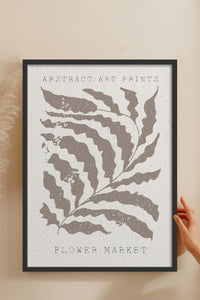 HOMEPACK Ahşap Çerçeveli Tablo Çerçeveli Poster Sanatsal Modern Duvar Dekoru FLOWER-81