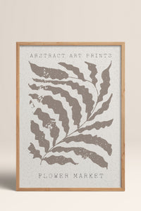 HOMEPACK Ahşap Çerçeveli Tablo Çerçeveli Poster Sanatsal Modern Duvar Dekoru FLOWER-81