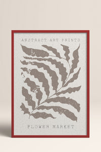 HOMEPACK Ahşap Çerçeveli Tablo Çerçeveli Poster Sanatsal Modern Duvar Dekoru FLOWER-81
