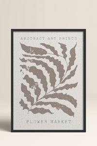 HOMEPACK Ahşap Çerçeveli Tablo Çerçeveli Poster Sanatsal Modern Duvar Dekoru FLOWER-81