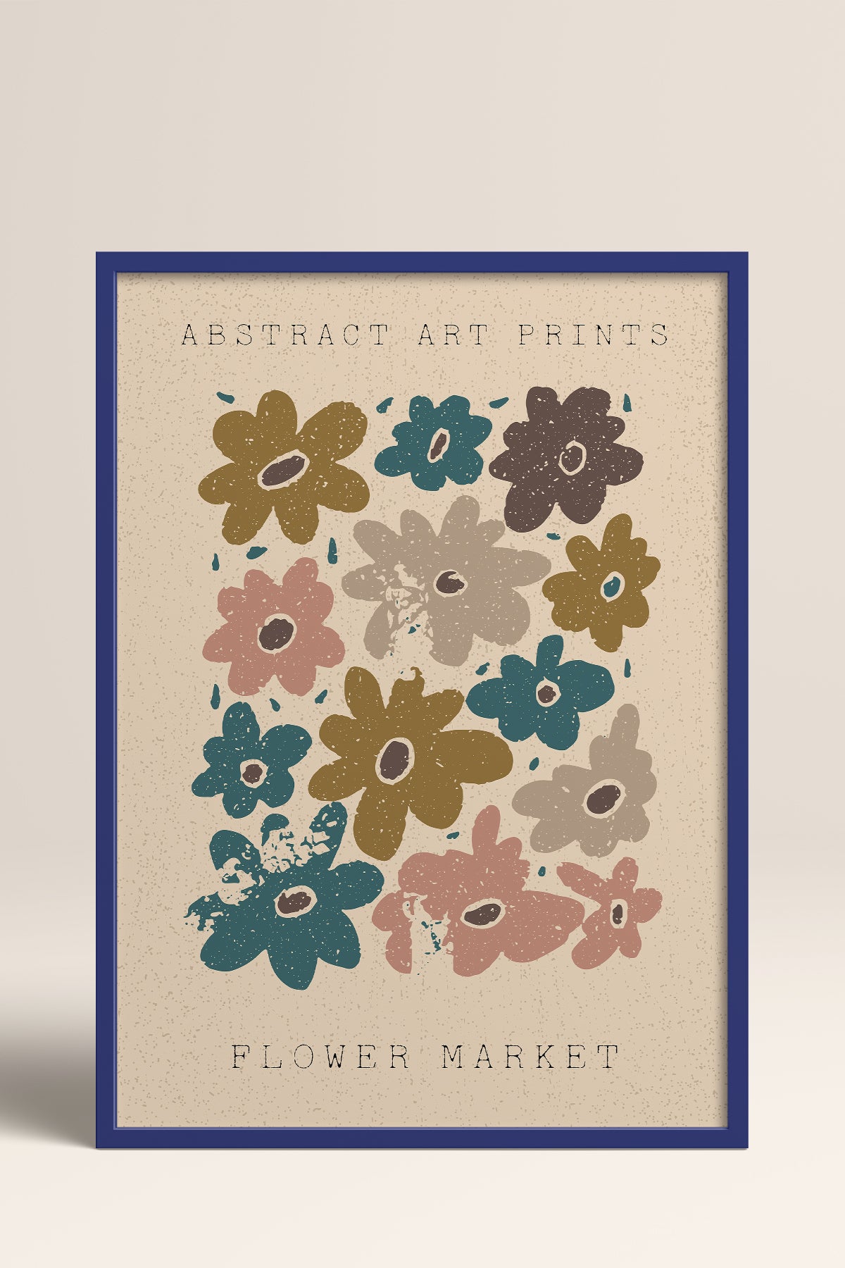 HOMEPACK Ahşap Çerçeveli Tablo Çerçeveli Poster Sanatsal Modern Duvar Dekoru FLOWER-83