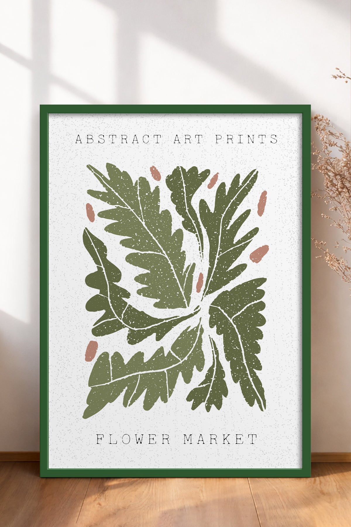 HOMEPACK Ahşap Çerçeveli Tablo Çerçeveli Poster Sanatsal Modern Duvar Dekoru FLOWER-85