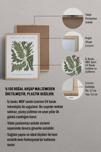 HOMEPACK Ahşap Çerçeveli Tablo Çerçeveli Poster Sanatsal Modern Duvar Dekoru FLOWER-85
