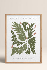 HOMEPACK Ahşap Çerçeveli Tablo Çerçeveli Poster Sanatsal Modern Duvar Dekoru FLOWER-85