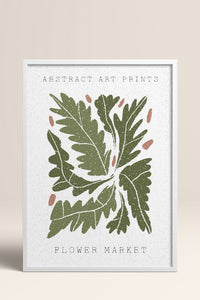 HOMEPACK Ahşap Çerçeveli Tablo Çerçeveli Poster Sanatsal Modern Duvar Dekoru FLOWER-85