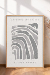 HOMEPACK Ahşap Çerçeveli Tablo Çerçeveli Poster Sanatsal Modern Duvar Dekoru FLOWER-86