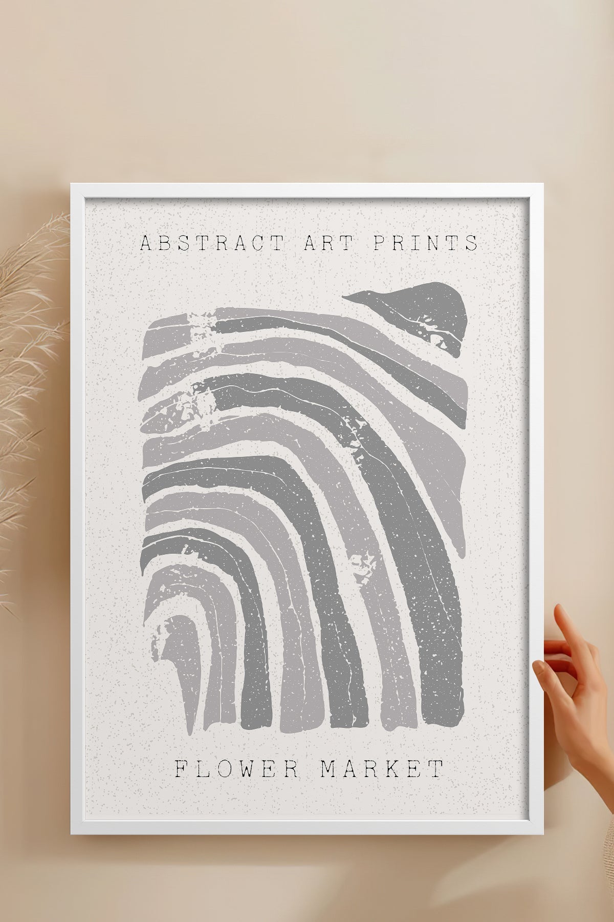 HOMEPACK Ahşap Çerçeveli Tablo Çerçeveli Poster Sanatsal Modern Duvar Dekoru FLOWER-86