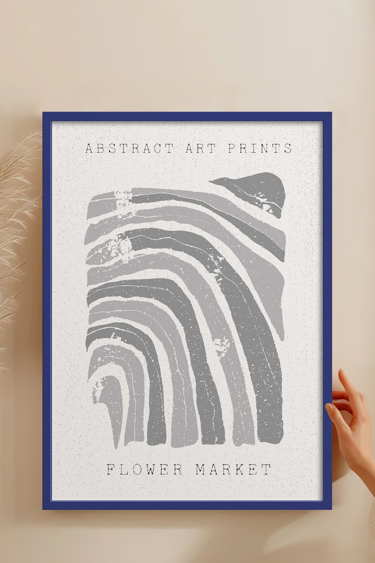 HOMEPACK Ahşap Çerçeveli Tablo Çerçeveli Poster Sanatsal Modern Duvar Dekoru FLOWER-86