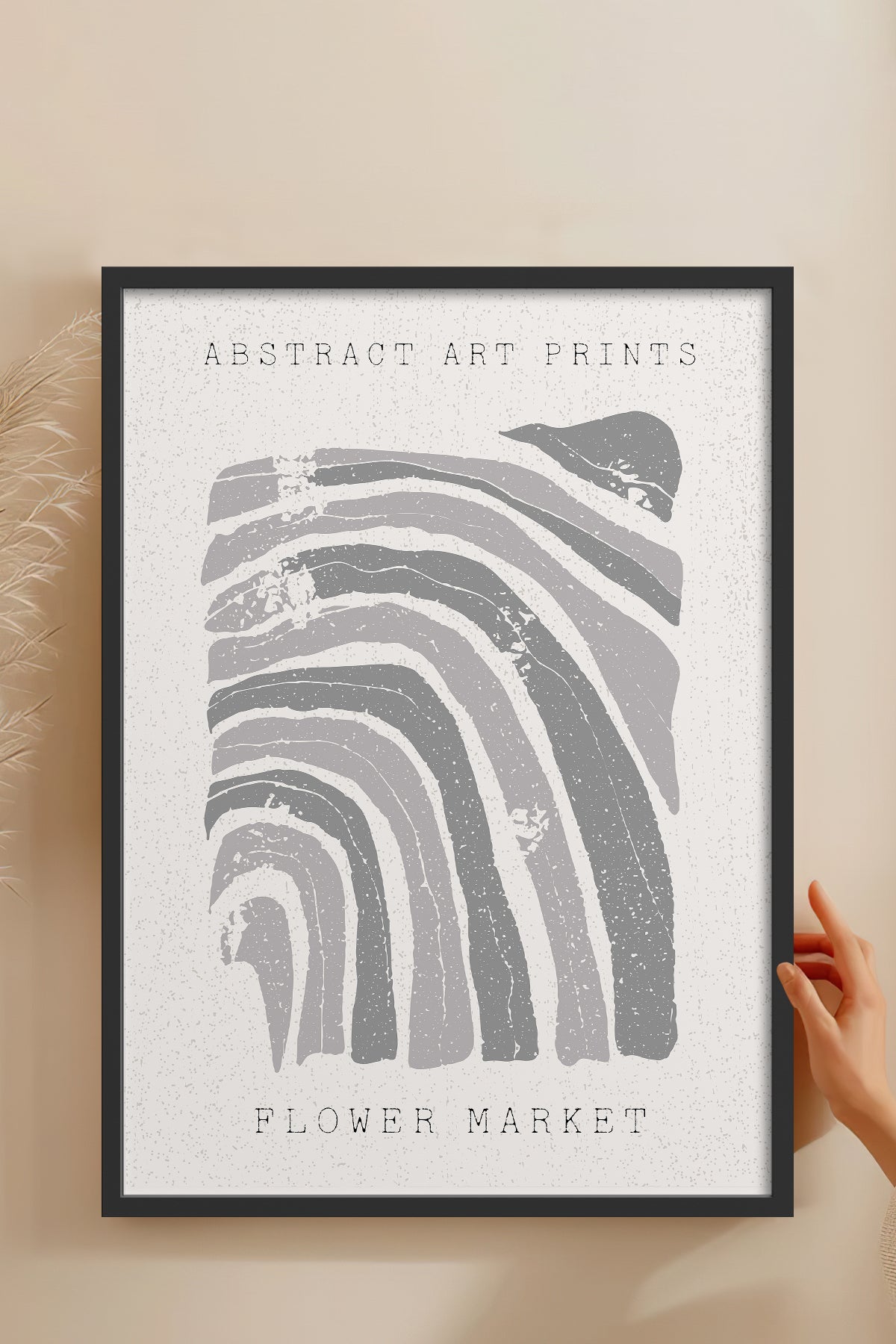 HOMEPACK Ahşap Çerçeveli Tablo Çerçeveli Poster Sanatsal Modern Duvar Dekoru FLOWER-86