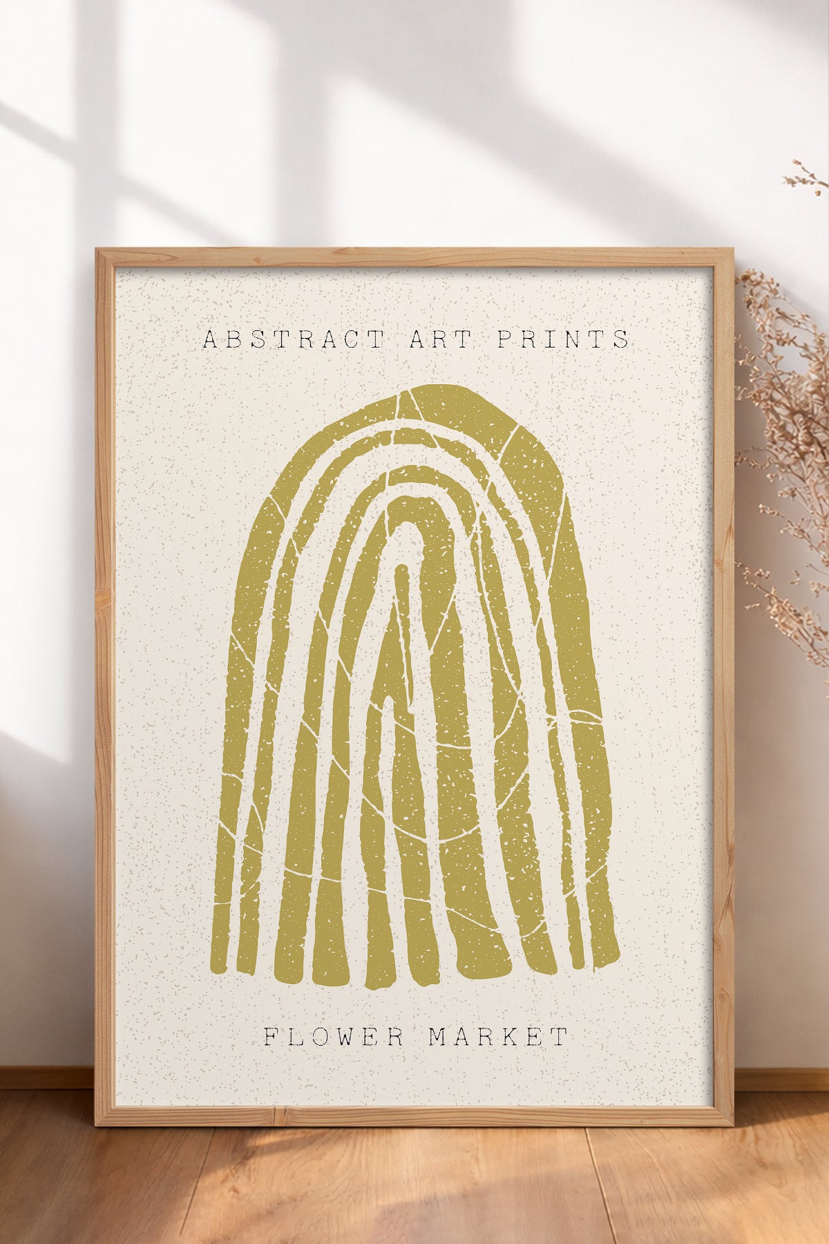 HOMEPACK Ahşap Çerçeveli Tablo Çerçeveli Poster Sanatsal Modern Duvar Dekoru FLOWER-87
