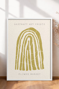 HOMEPACK Ahşap Çerçeveli Tablo Çerçeveli Poster Sanatsal Modern Duvar Dekoru FLOWER-87