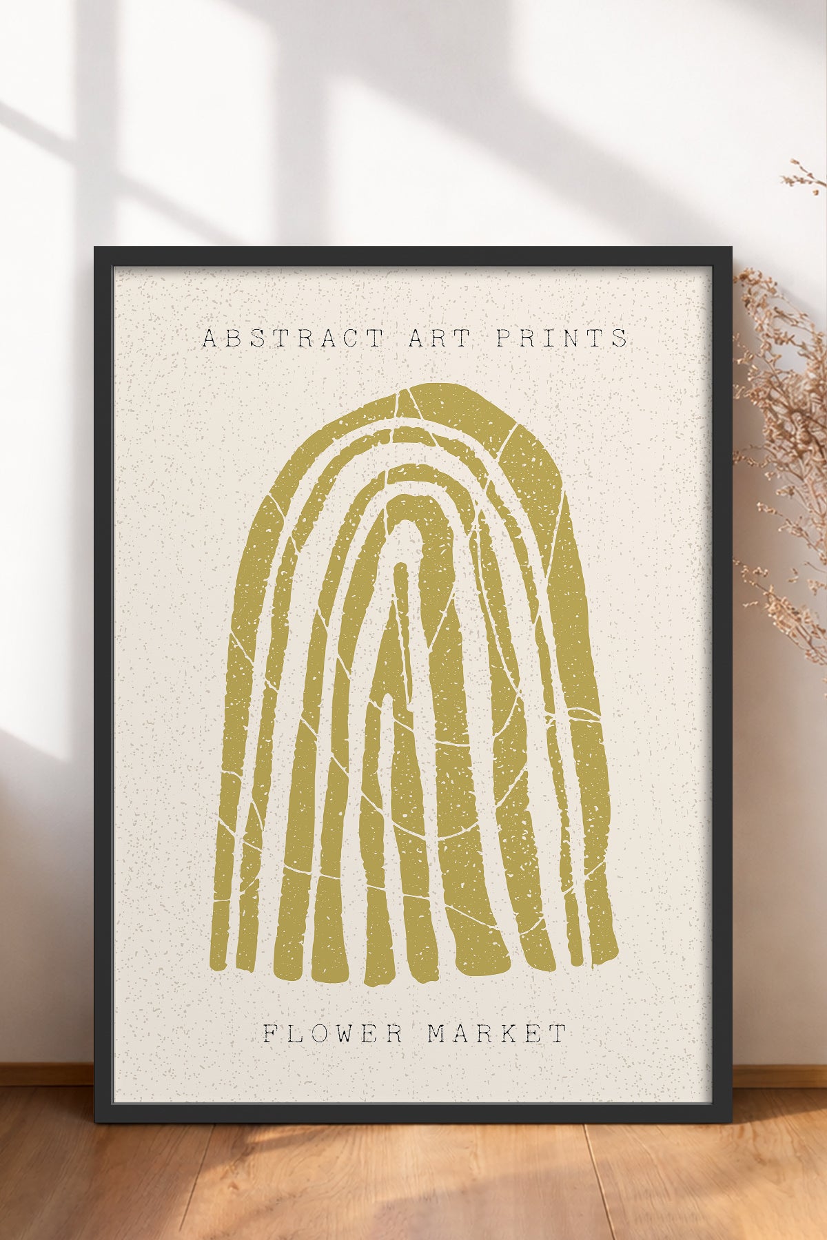 HOMEPACK Ahşap Çerçeveli Tablo Çerçeveli Poster Sanatsal Modern Duvar Dekoru FLOWER-87