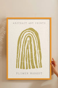 HOMEPACK Ahşap Çerçeveli Tablo Çerçeveli Poster Sanatsal Modern Duvar Dekoru FLOWER-87