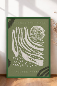 HOMEPACK Ahşap Çerçeveli Tablo Çerçeveli Poster Sanatsal Modern Duvar Dekoru FLOWER-88