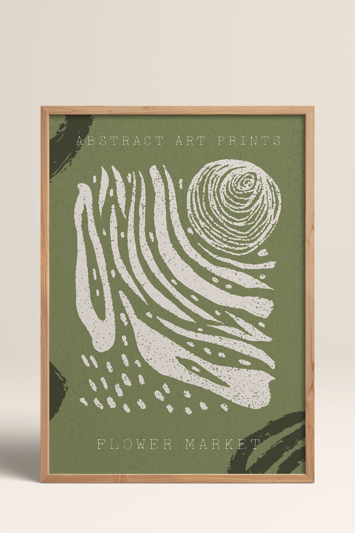 HOMEPACK Ahşap Çerçeveli Tablo Çerçeveli Poster Sanatsal Modern Duvar Dekoru FLOWER-88