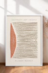 HOMEPACK Ahşap Çerçeveli Tablo Çerçeveli Poster Sanatsal Modern Duvar Dekoru FLOWER-89
