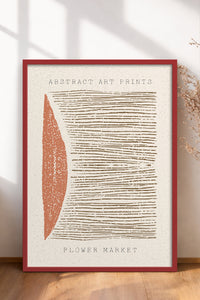 HOMEPACK Ahşap Çerçeveli Tablo Çerçeveli Poster Sanatsal Modern Duvar Dekoru FLOWER-89