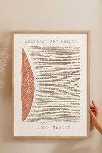 HOMEPACK Ahşap Çerçeveli Tablo Çerçeveli Poster Sanatsal Modern Duvar Dekoru FLOWER-89