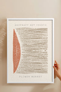 HOMEPACK Ahşap Çerçeveli Tablo Çerçeveli Poster Sanatsal Modern Duvar Dekoru FLOWER-89