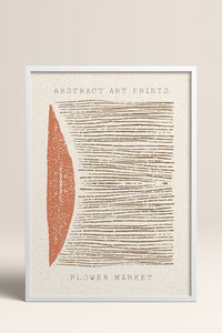 HOMEPACK Ahşap Çerçeveli Tablo Çerçeveli Poster Sanatsal Modern Duvar Dekoru FLOWER-89