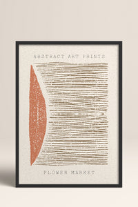 HOMEPACK Ahşap Çerçeveli Tablo Çerçeveli Poster Sanatsal Modern Duvar Dekoru FLOWER-89